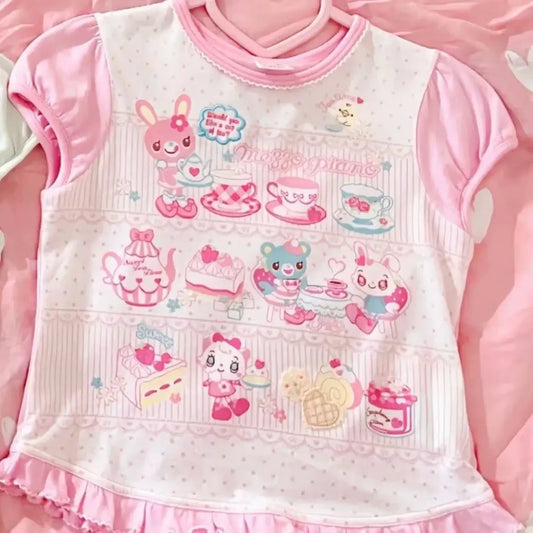 Fairy Grunge Lolita Ruffle Bow T-Shirt - T-Shirts - T-Shirt - 10