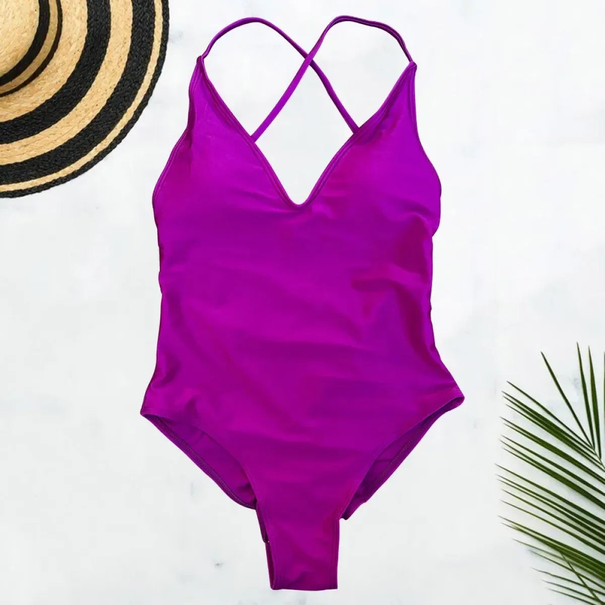 Solid One-Shoulder One Piece Swimsuit - Women’s Clothing & Accessories - Swimsuit / Bikini / One-Piece Swimwear - 17