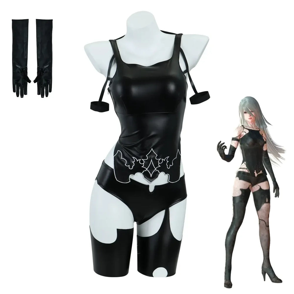 NieR:Automata A2 Black Battle Suit Cosplay Set - Women’s Clothing & Accessories - Cosplay Outfit - 1