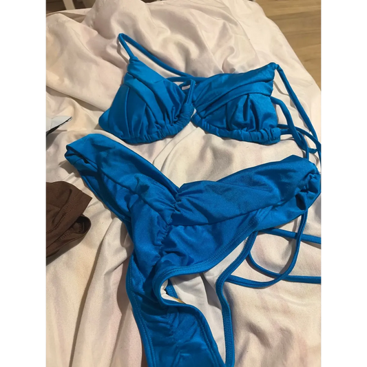 Frill Trim Triangle Bikini Set - Best Sellers - Swimsuit / Bikini / One-Piece Swimwear - 10