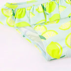 Ruffle Lemon Print Girls Bikini Swim Set - Swimsuits - Swimsuit / Bikini / One-Piece Swimwear - 6