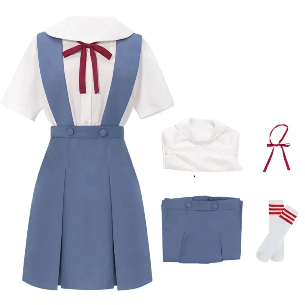 Rei Ayanami & Asuka Langley Anime Cosplay Set - Anime - Cosplay Outfit - 6