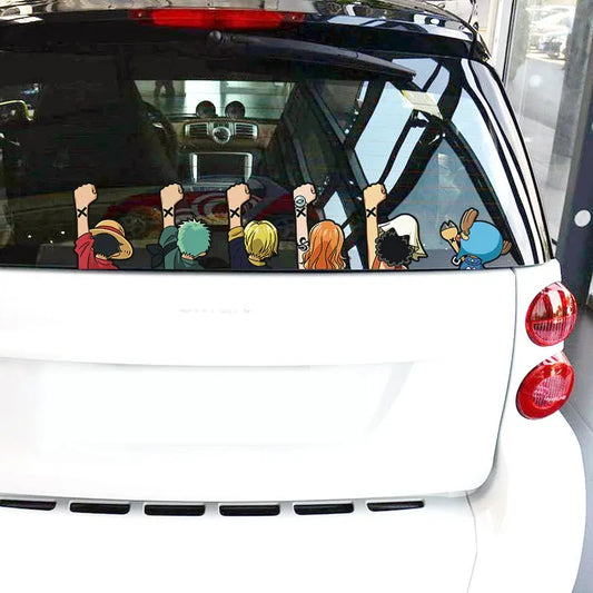 One Piece Luffy Car Sticker - Decorative Bumper Sticker - Kawaii Stop - Anime Accessories, Anime Fan, Anime Flair, Anime Merchandise, Bumper Sticker, Car Accessories, Car Sticker, Decorative Sticker, Fan Merchandise, Luffy, Monkey D. Luffy, One Piece, Outdoor Decal, Stylish Decal, Vehicle Decor, Vinyl Sticker