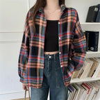 Vintage Preppy Plaid Button-Up Shirt - T-Shirts - Button-Up Shirt - 62