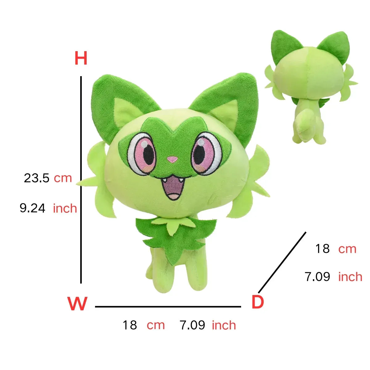 Floragato Sprigatito & Meowscarada Plush Toy - Anime - Plush / Plushie - 4