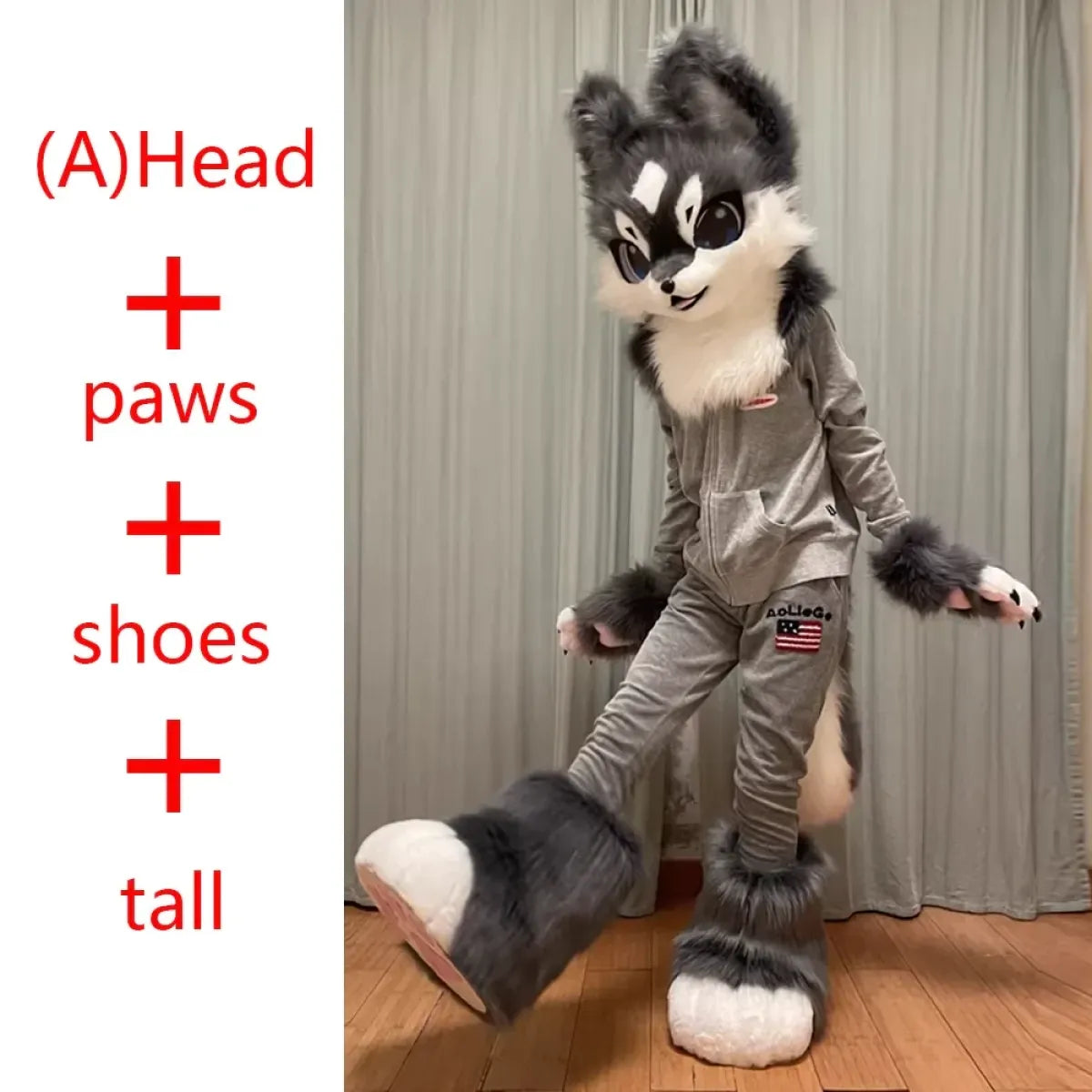 Kemono Cat & Dog Furry Head Costume - Best Sellers - Cosplay Outfit - 7