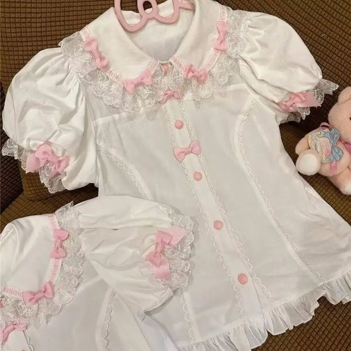 Sweet Lolita Ruffle Puff Sleeve Blouse - Women’s Clothing & Accessories - Blouse - 6