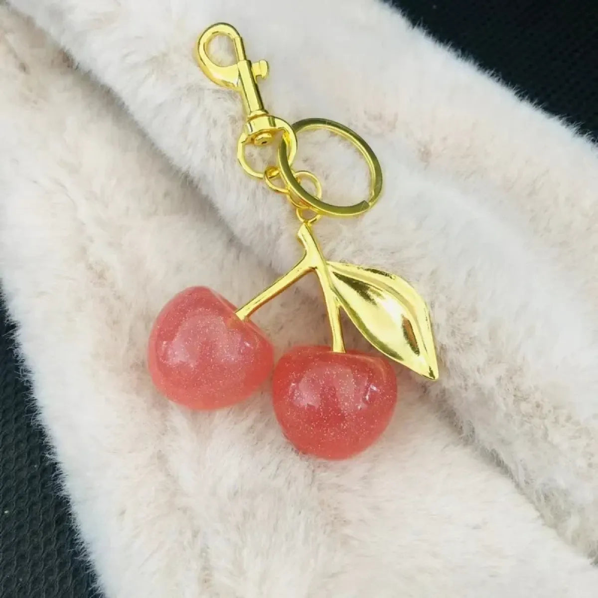 Red Cherry Pendant Keychain Charm - Accessories - Accessory - 11