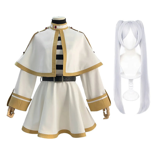 Frieren Beyond Journey's End Anime Cosplay - Kawaii Stop - Anime, Cloak, Convention, Cosplay, Costume, Dresses, Frieren, Frieren Beyond Journey's End, Guangdong, Mainland China, Polyester, Sets, Women