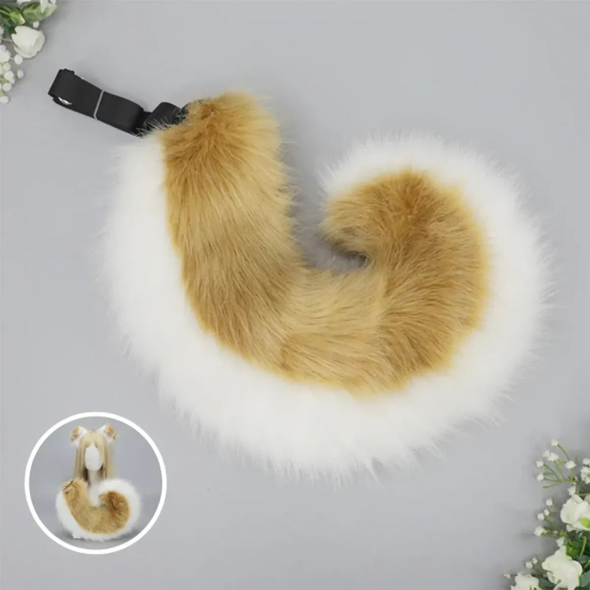 Plush Anime Dog Ear Headband and Tail Set - Anime - Costume Props - 14