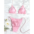 Printed Triangle Micro Thong Bikini Set - Swimsuits - Swimsuit / Bikini / One-Piece Swimwear - 4