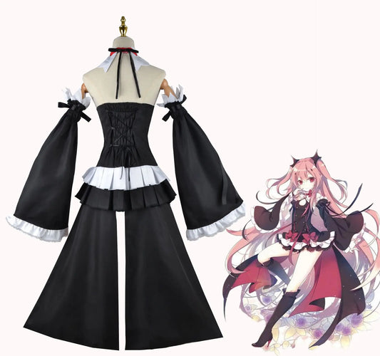 Seraph Of The End Krul Tepes Cosplay Uniform - Kawaii Stop - Anime, Cosplay, Cosplay Uniform, Fujian, Krul Tepes, Mainland China, Movie & TV, Polyester, Seraph Of The End, Women