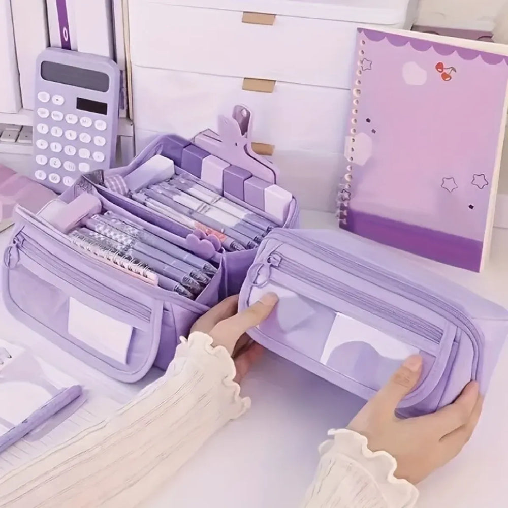 Large-Capacity Pencil Case with Desk Organizer - Cosplay - Pencil Case - 1
