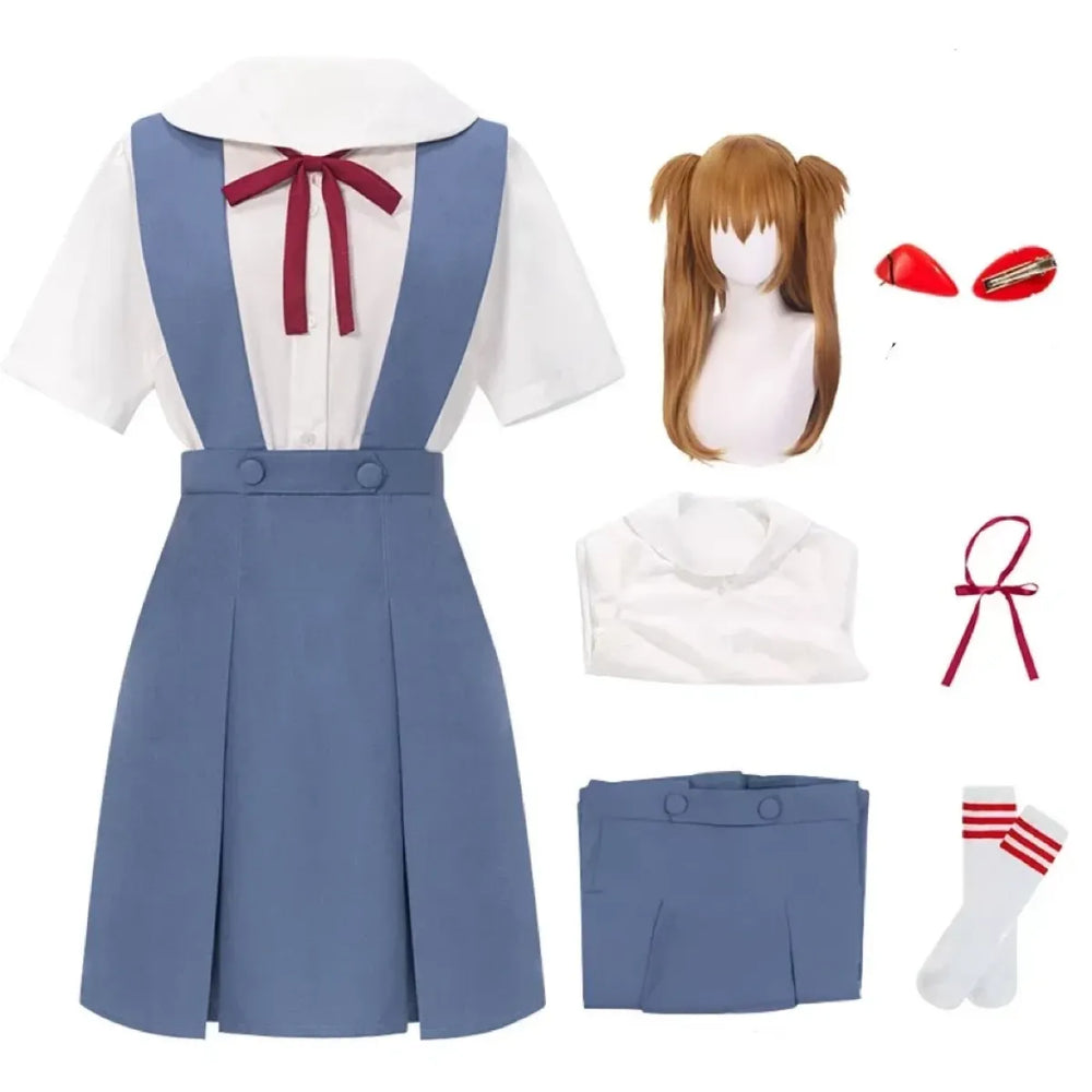 Rei Ayanami & Asuka Langley Anime Cosplay Set - Anime - Cosplay Outfit - 1