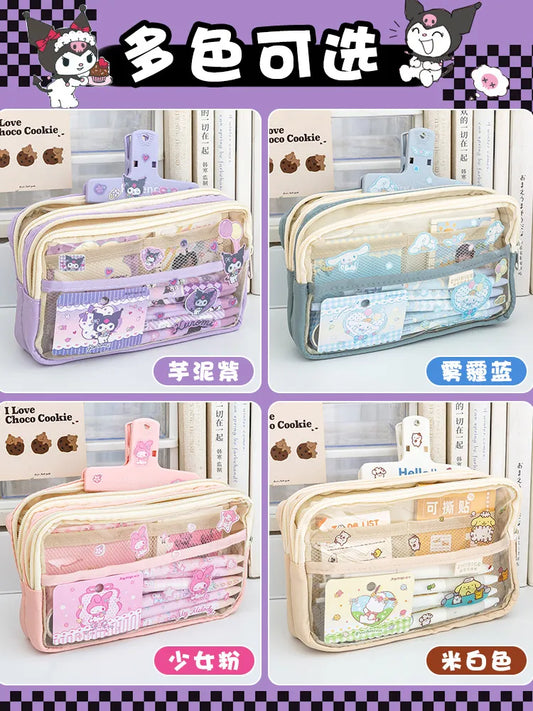 My Melody, Kuromi, Cinnamoroll Pencil Cases