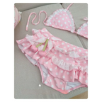 Y2K Cherry Polka Dot Bikini Set - Women’s - Swimsuit / Bikini / One-Piece Swimwear - 4