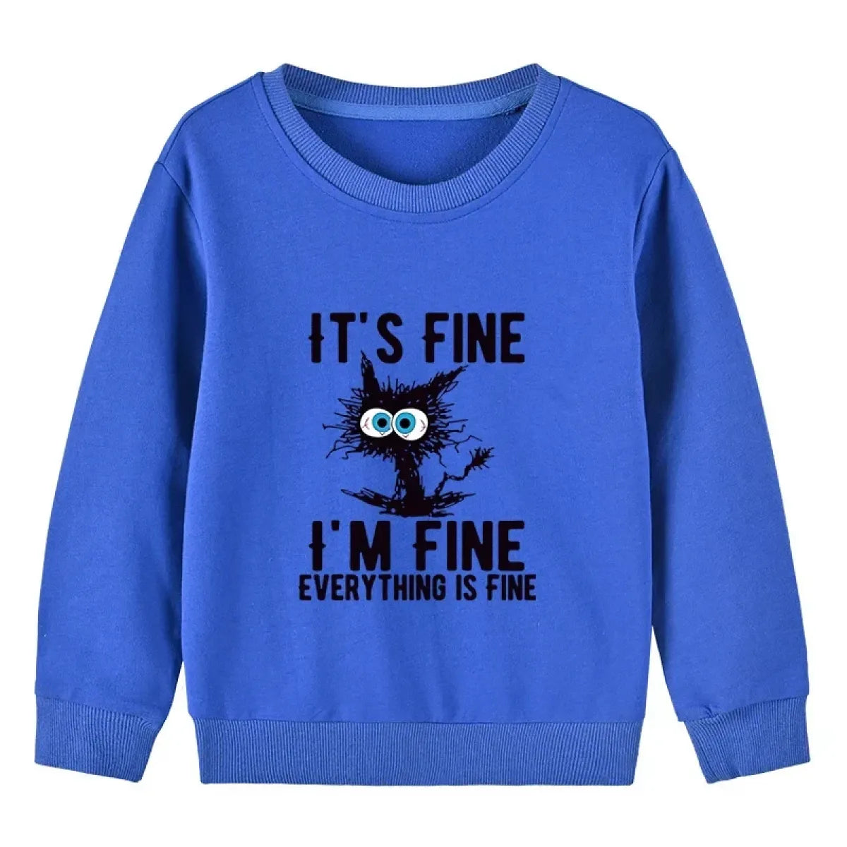 Kids Cotton Cat Print Hoodie - Hoodies & Sweatshirts - Hoodie - 5