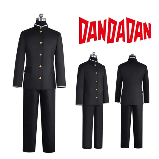 Okarun Cosplay Costume – Dandadan School Uniform with Glasses