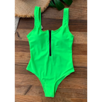 Front Zip Backless One-Piece Monokini Swimsuit - Women’s Clothing & Accessories - Swimsuit / Bikini / One-Piece