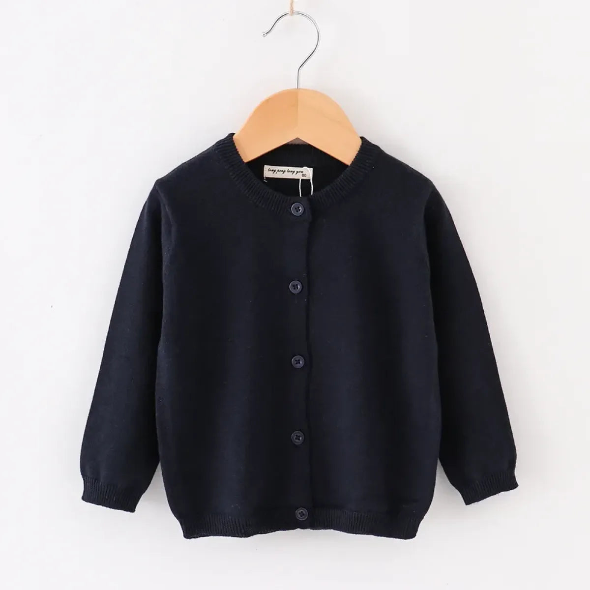Kids Solid Knit Cardigan Sweater - Sweaters - Cardigan - 2