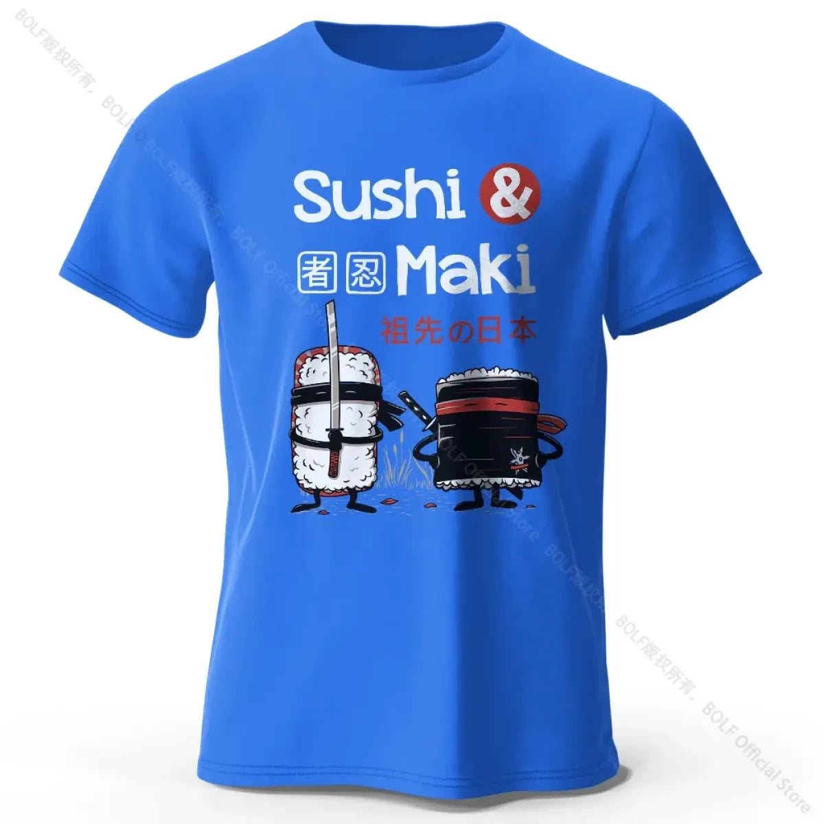 Kawaii Sushi Harajuku Cotton T-Shirt - T-Shirts - T-Shirt - 13