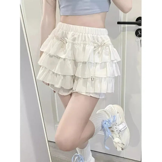 Y2K Sweet Ruffle Bow Mini Skirt - Bottoms - Mini Skirt - 6