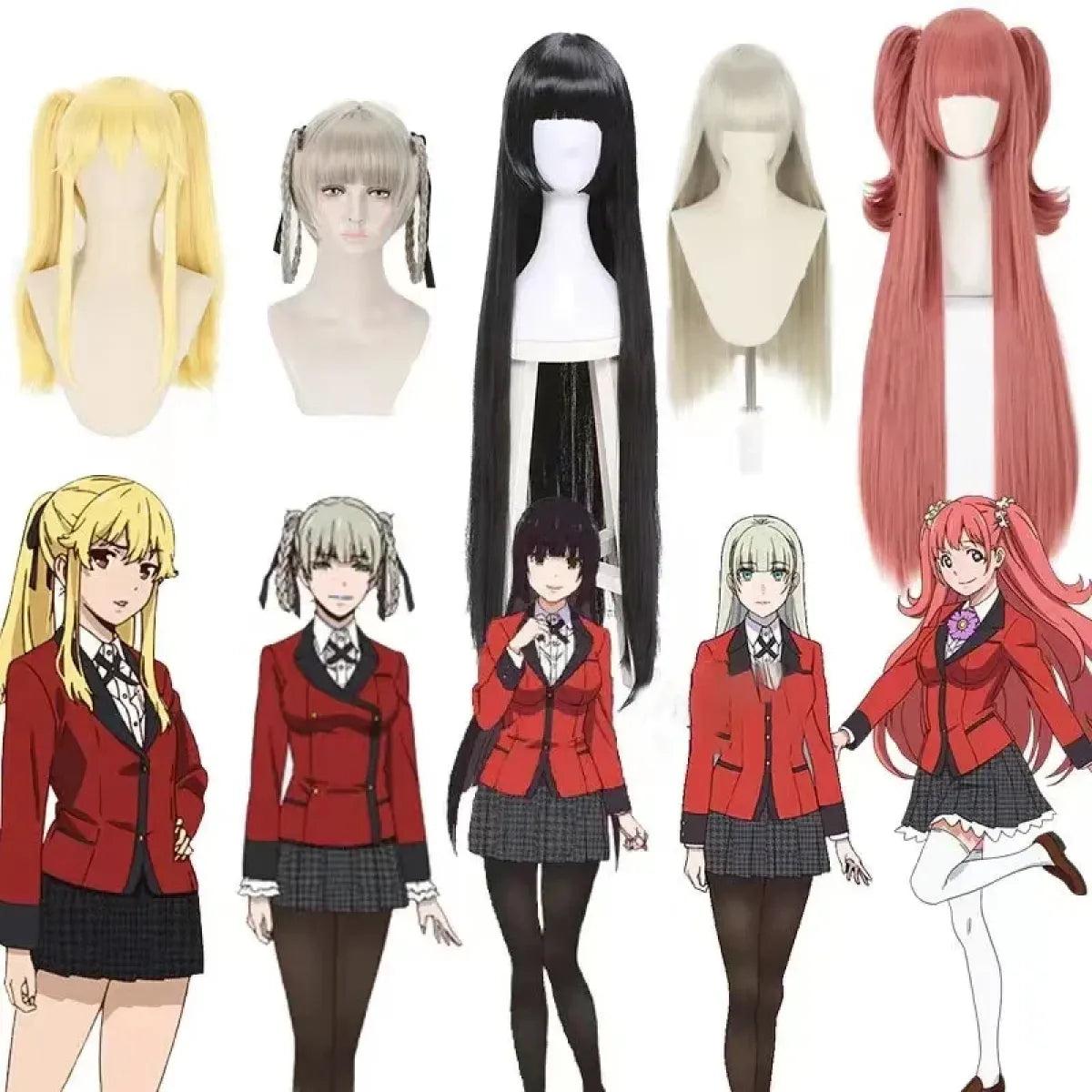 Kakegurui Jabami Yumeko Cosplay School Uniform Set - Cosplay - Cosplay Outfit - 5