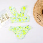 Ruffle Lemon Print Girls Bikini Swim Set - Swimsuits - Swimsuit / Bikini / One-Piece Swimwear - 3