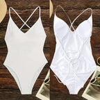 Solid One-Shoulder One Piece Swimsuit - Women’s Clothing & Accessories - Swimsuit / Bikini / One-Piece Swimwear - 3