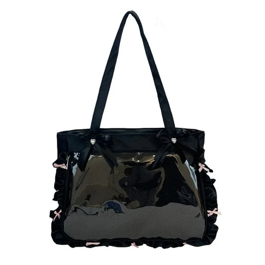 Preppy Bow Messenger Shoulder Bag - Accessories - Shoulder Bag - 7