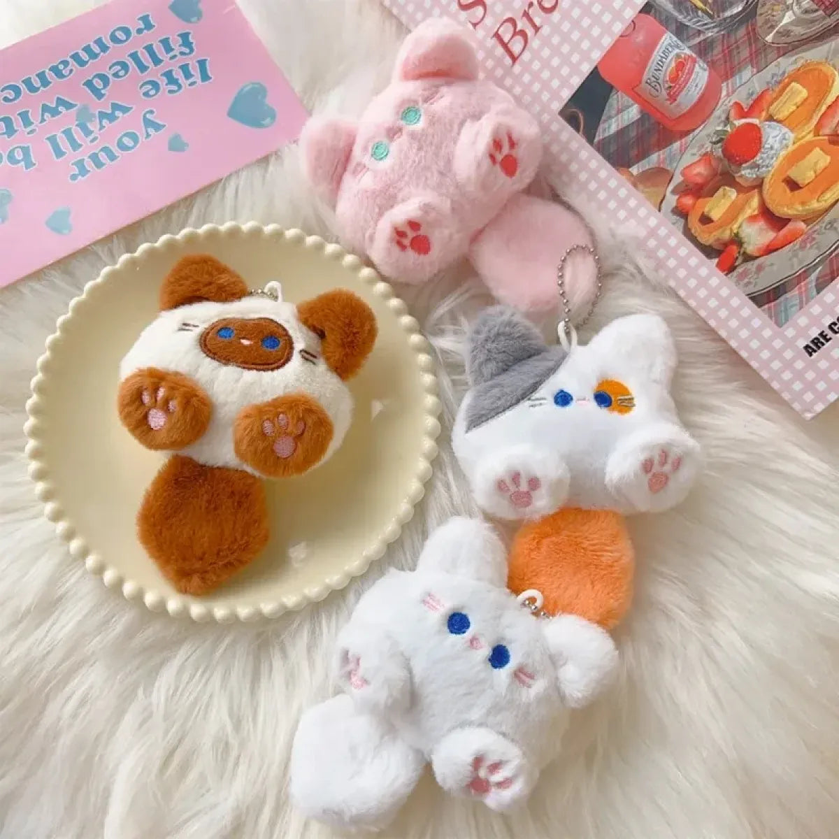 Mini Cat Plush Keychain - Best Sellers - KeyChain - 19