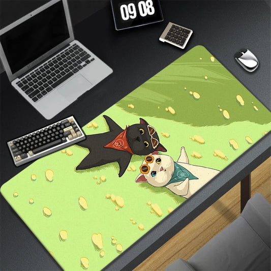 Kawaii Office Desk Mat - Cute Cat Designs