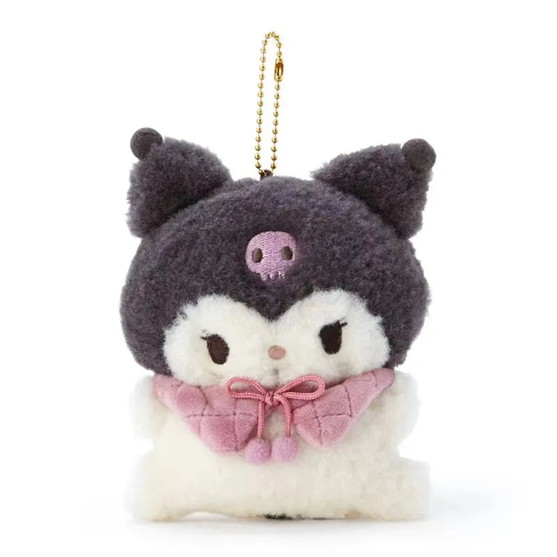 Sanrio Kuromi Cinnamoroll Cat Doll Keychain - Kawaii Stop - ABS Material, Anime, Cat Doll, Charm, Cinnamoroll, Compact, Cute Accessories, Cute Plushies, Durable, Everyday Use, Gift-Ready, Japanese Culture, Kawaii, Keychain, Kuromi, Lightweight, Plush, Plush Dolls, Plush Toy, Plush Toys, Plushie, Plushies, Pocket-Sized, Quality, Sanrio, Style, Unique, Unisex
