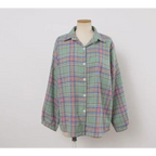 Vintage Preppy Plaid Button-Up Shirt - T-Shirts - Button-Up Shirt - 49