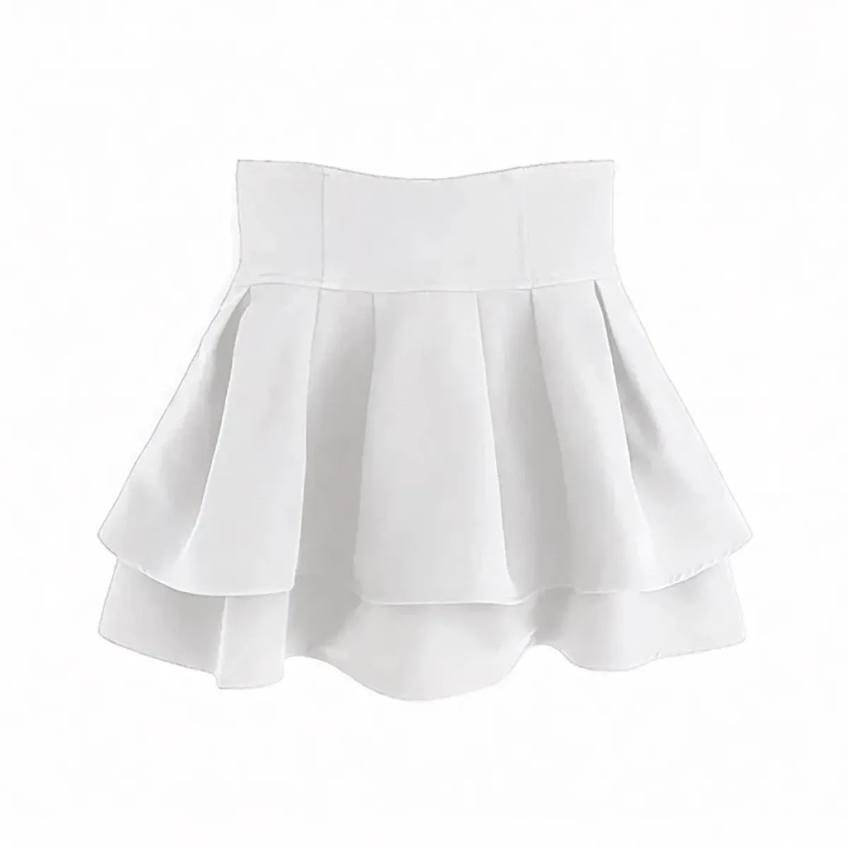 Sweet Black Tiered High Waist Mini Skirt - Bottoms - Mini Skirt - 7