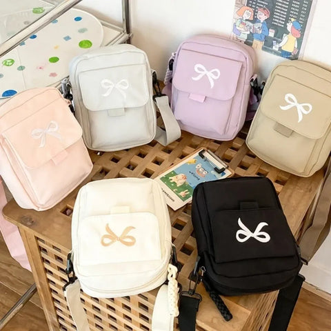 Bow Mini Messenger Shoulder Bag
