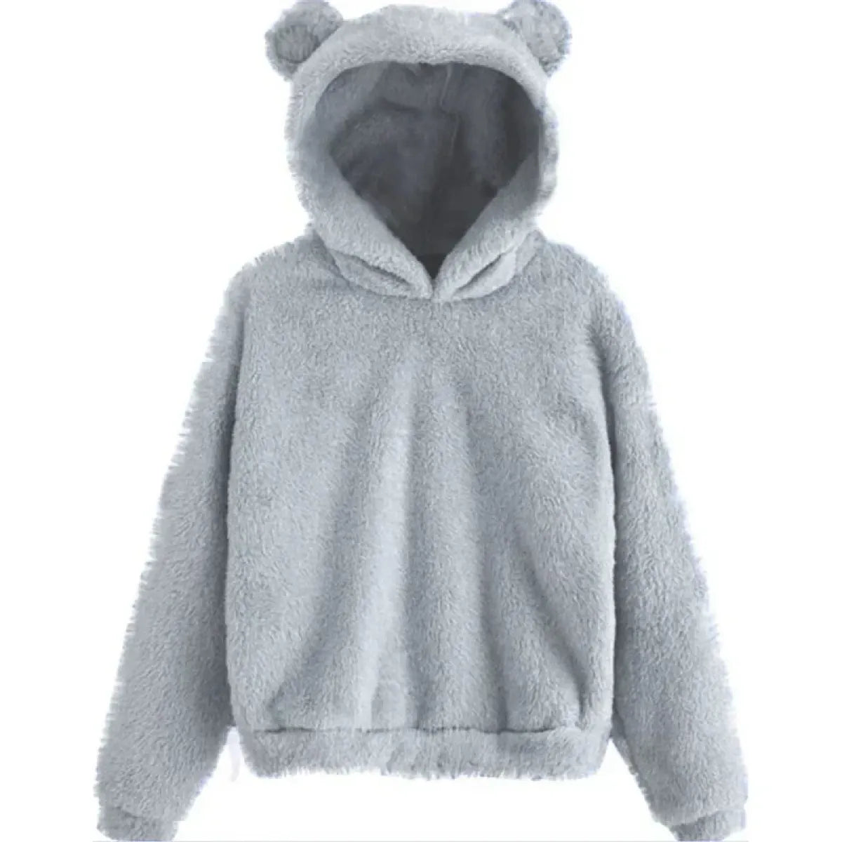 Korean Bear Ears Loose Pullover Hoodie - Hoodies & Sweatshirts - Hoodie - 5