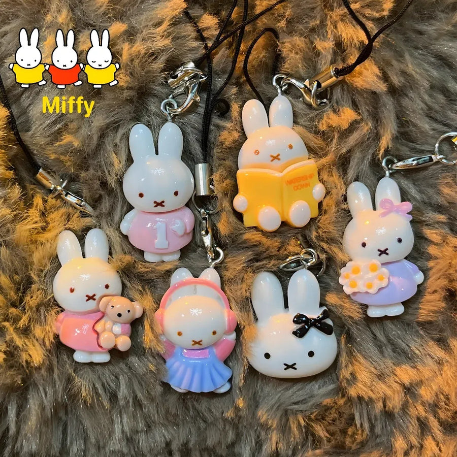 Miffy Rabbit Head Keychain Charm - Accessories - Accessories - 1
