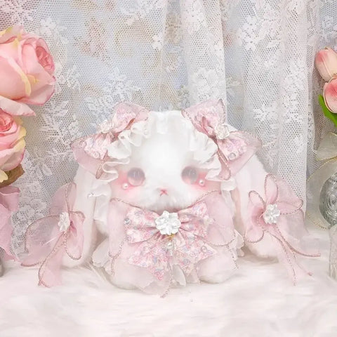 Lolita Rabbit Bow Patchwork Shoulder & Crossbody Bag