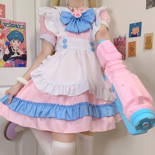 Plus Size Kawaii Cosplay Costume - School Girl Maid Outfits