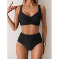 Solid High Waist Push Up Bikini Set - Swimsuits - Swimsuit / Bikini / One-Piece Swimwear - 6
