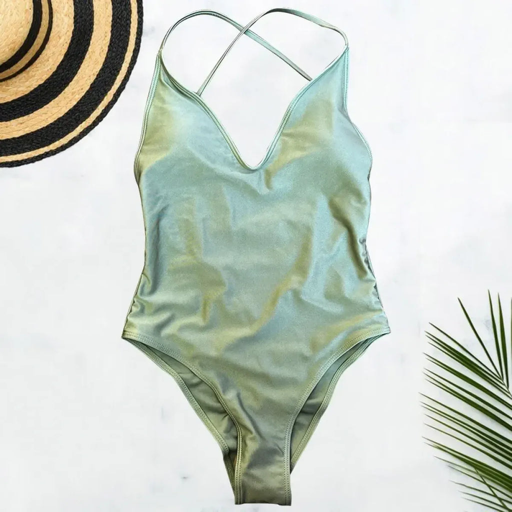Solid One-Shoulder One Piece Swimsuit - Women’s Clothing & Accessories - Swimsuit / Bikini / One-Piece Swimwear - 18