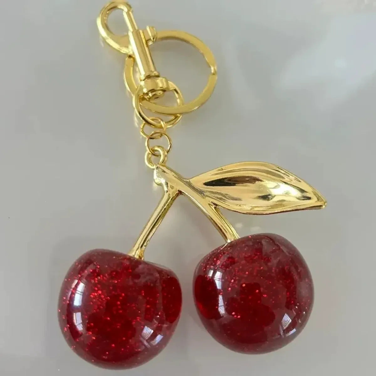 Red Cherry Pendant Keychain Charm - Accessories - Accessory - 8