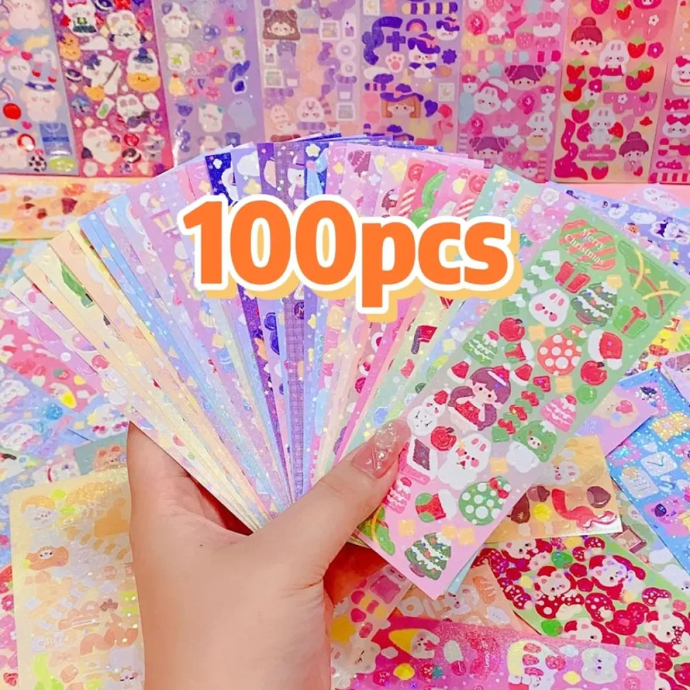 Kawaii Aesthetic Laser Cartoon Sticker Set - Stationery & More - Sticker / Decal - 1