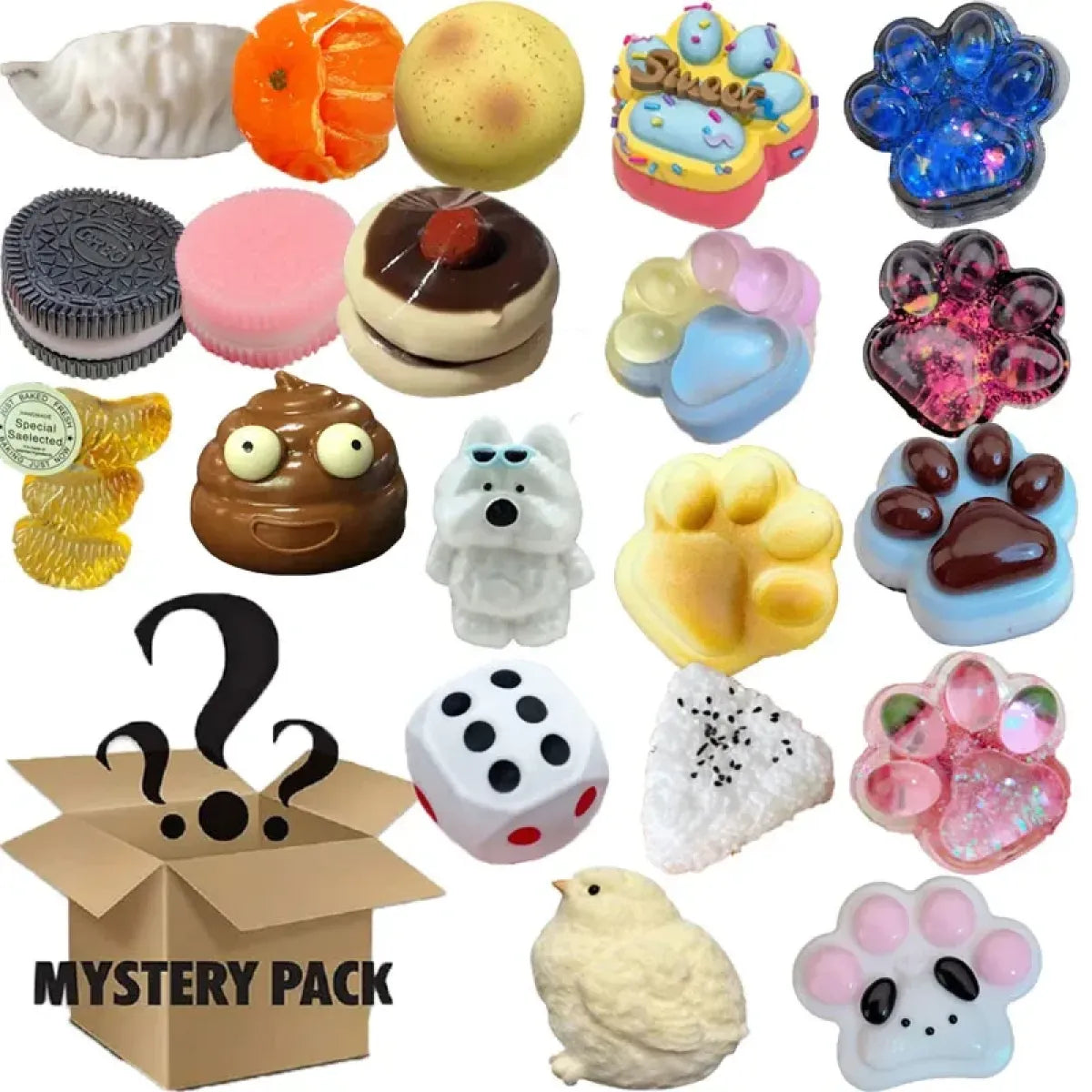 Mystery Kawaii Cat Paw Squishy Fidget Toy - Accessories - Toy - 3
