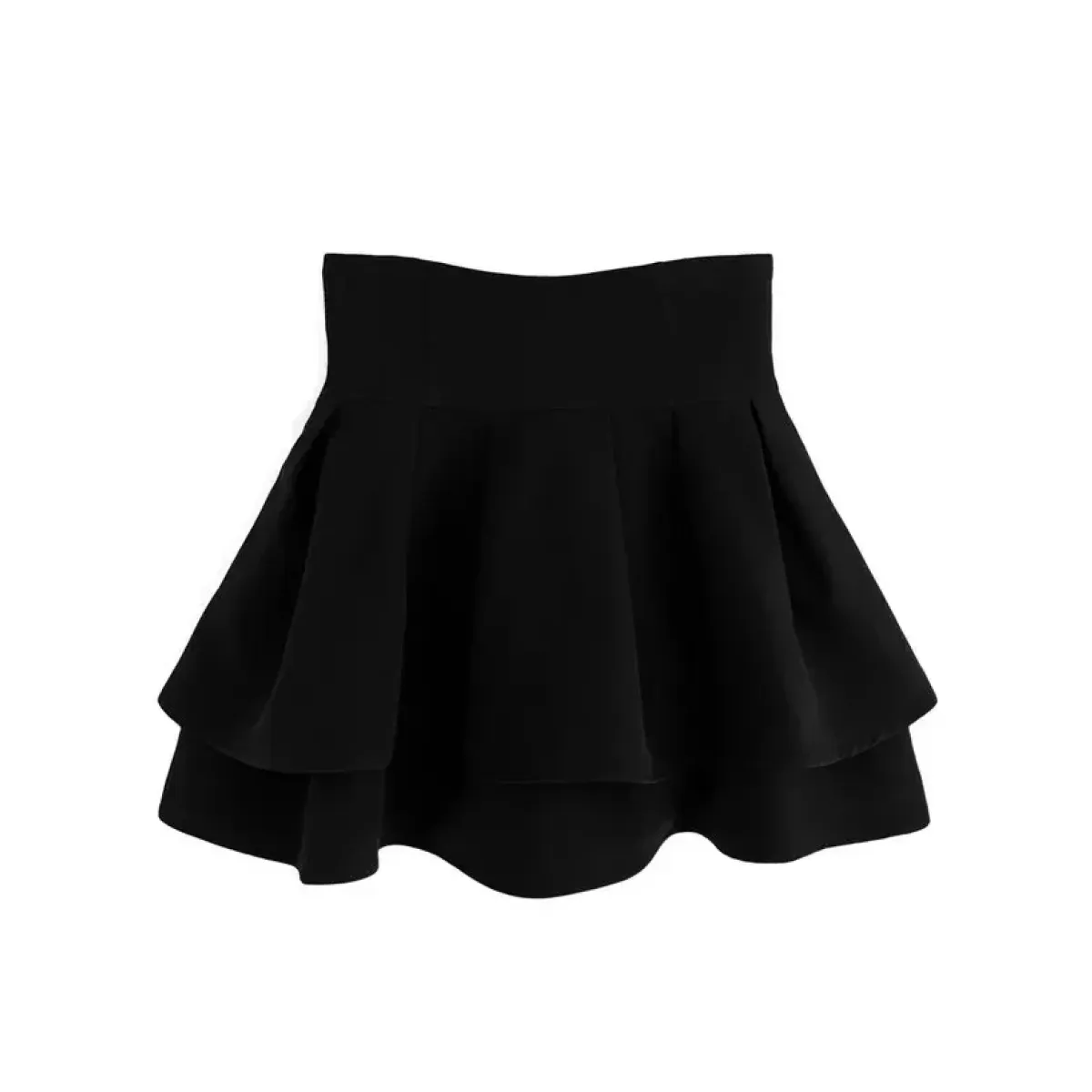 Sweet Black Tiered High Waist Mini Skirt - Best Sellers - Mini Skirt - 9