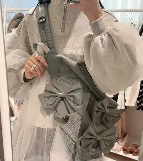 Lolita Bow Crescent Shoulder Bag