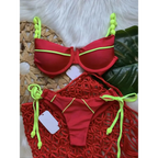 Push Up Underwire Low Waist Bikini Set - Swimsuits - Swimsuit / Bikini / One-Piece Swimwear - 3