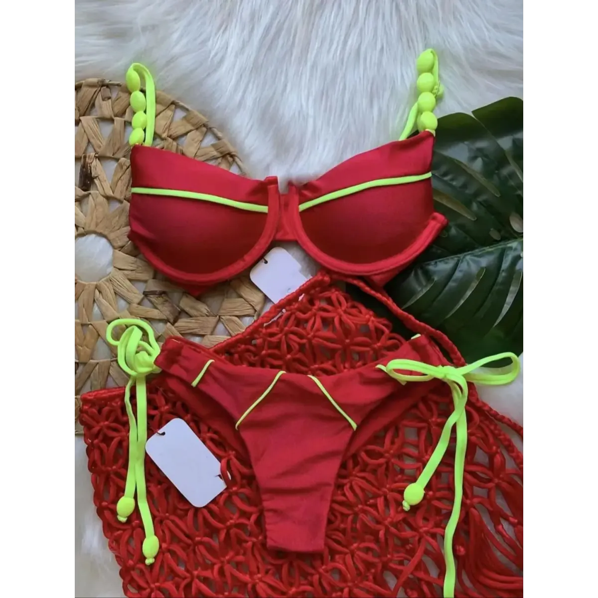 Push Up Underwire Low Waist Bikini Set - Swimsuits - Swimsuit / Bikini / One-Piece Swimwear - 3