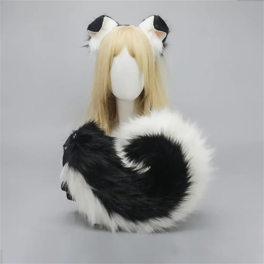 Furry Anime Dog Ear Headband & Tail Set - Anime - Costume Props - 1
